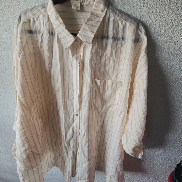 Passport Beige Striped Casual Shirt - Picture 3 of 9